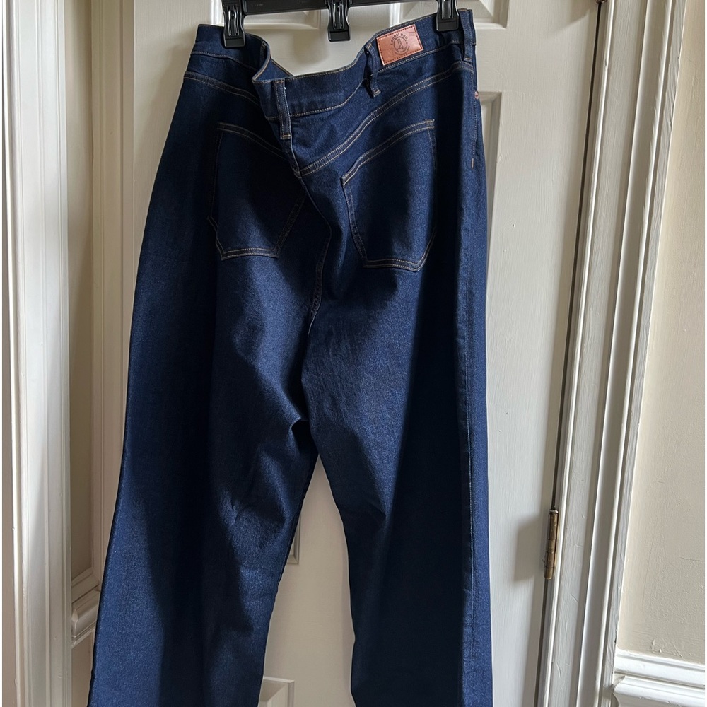 Land’s End Women’s Recover High Rise Wide Leg Blue Jeans NWT Size 22W